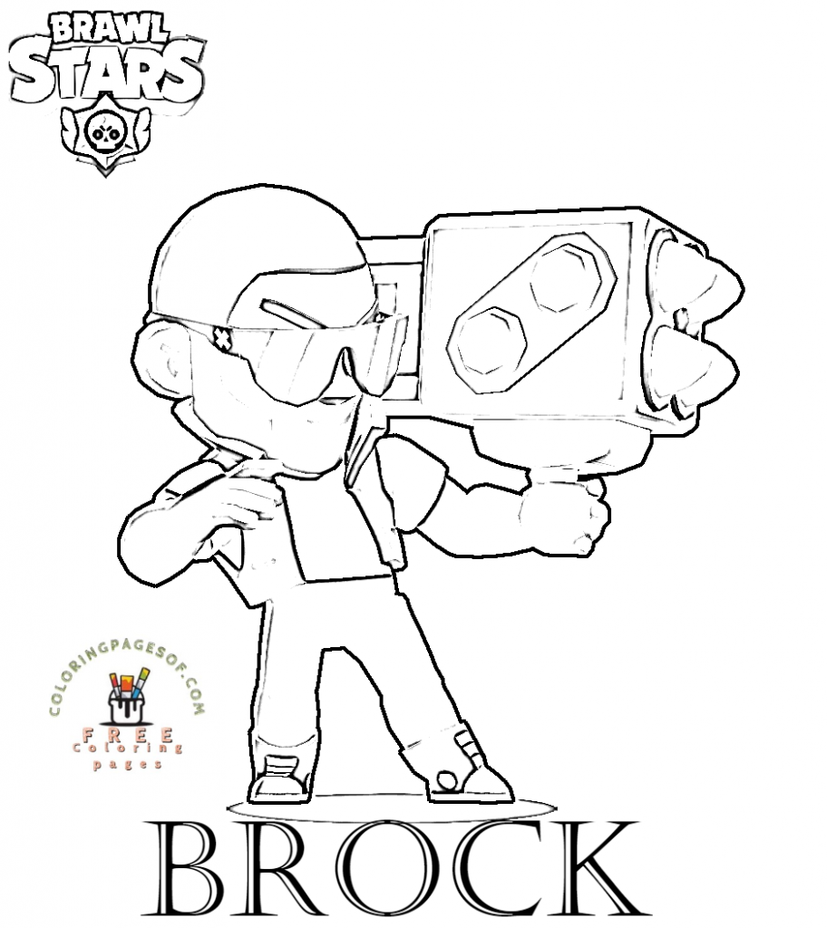 Brawl Stars coloring pages of Brawl Stars - Brawl Stars coloring pictures.  - Free coloring pages for kids and adults