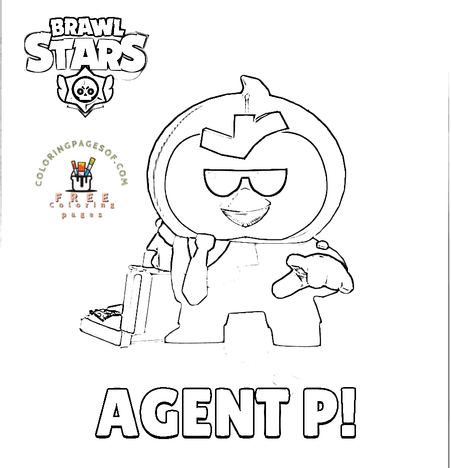 Brawl Stars coloring pages of Brawl Stars - Brawl Stars coloring pictures.  - Free coloring pages for kids and adults