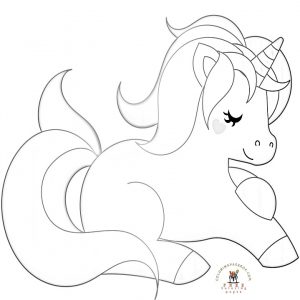 Unicorn Coloring Pages, Unicorn Coloring Page 3