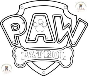Paw Patrol Coloring Pages, Paw Patrol Coloring Page Logo